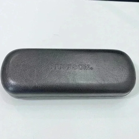 Dark Brown Stetson Eye Glass Case Glasses Case - Picture 4 of 4